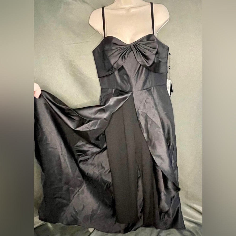 NWT Mikado crepe jumpsuit Adrianna Papell (12) MSRP $229